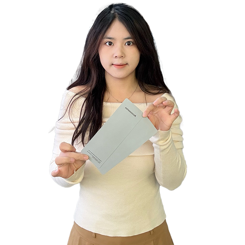 Gray long card