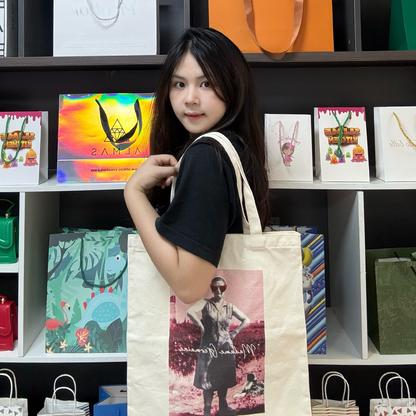Off-white long crossbody canvas bag