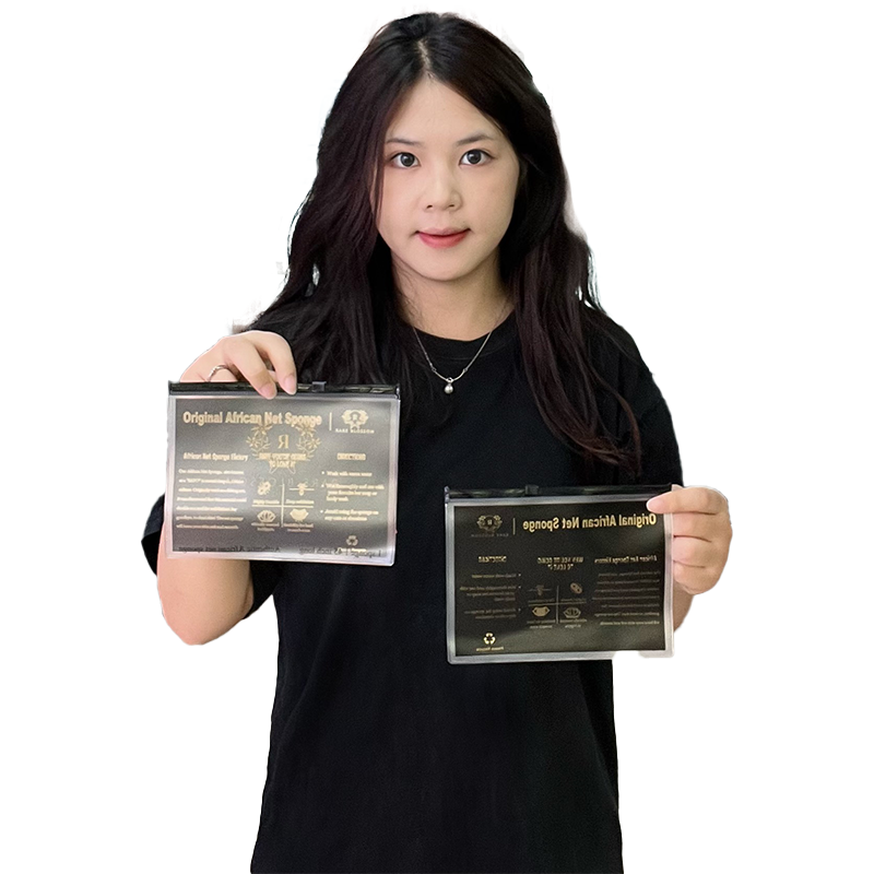 Single-sided transparent frosted PVC zipper bag