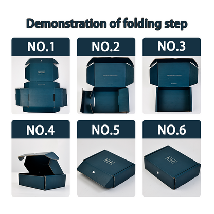Dark blue flip top box