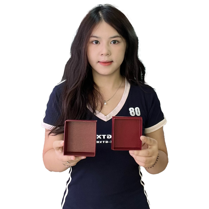 Red square lid gift box