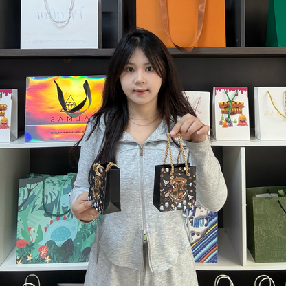 Black small size tote bag