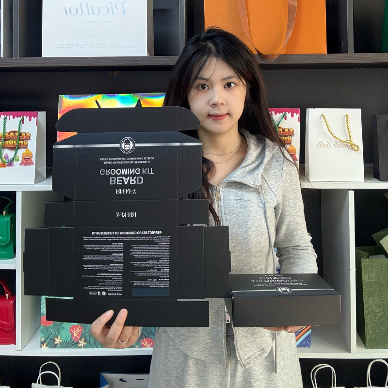 Black small size airplane box