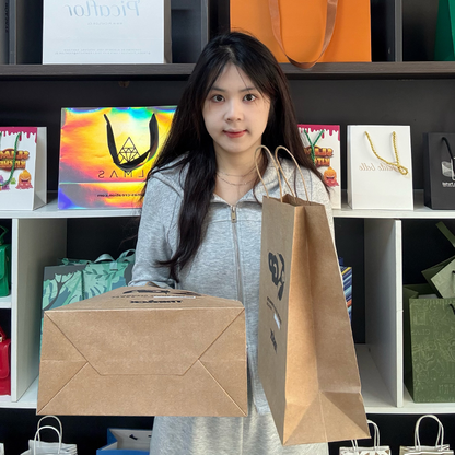 Kraft paper handbag